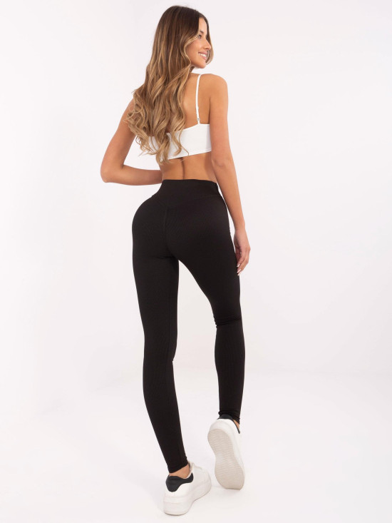 Stílusos fekete leggings