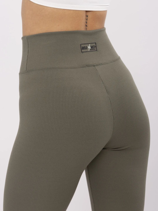 Stílusos khaki színű leggings