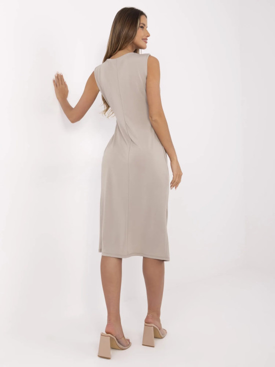 Elegáns midi ruha levehető brokával