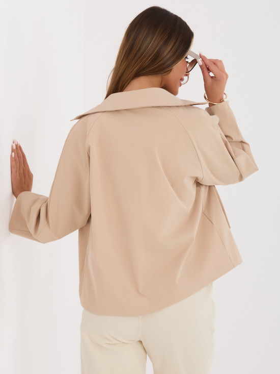 Rövid átmeneti kabát - teveszínű