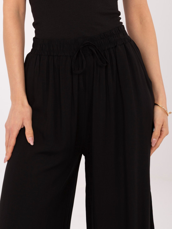 Fekete színű viszkóz palazzo nadrág