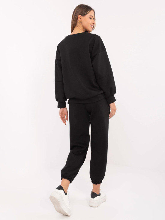 Stílusos fekete színű szett