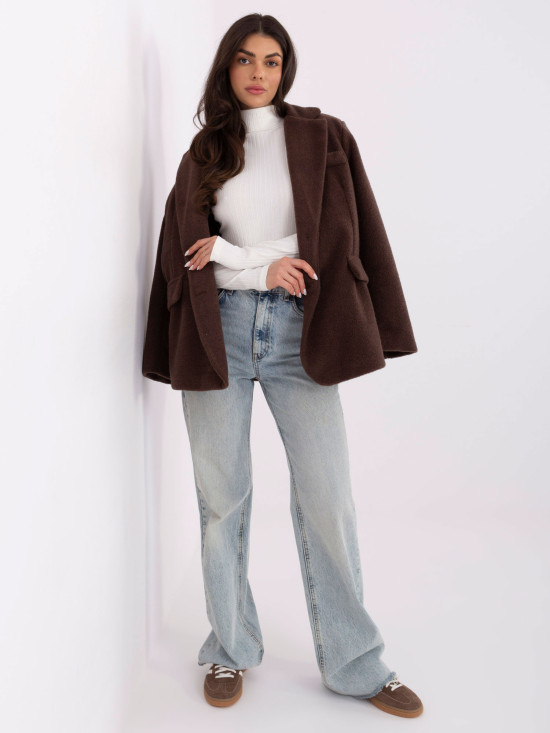 Csíkos pamut garbó blúz ecru színben