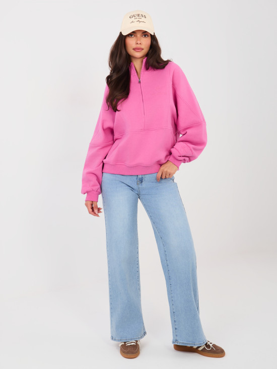 Női világoskék színű egyenes szárú farmernadrág