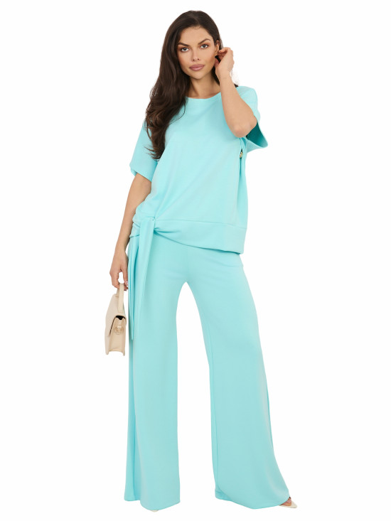 Mentazöld színű női szett megkötővel