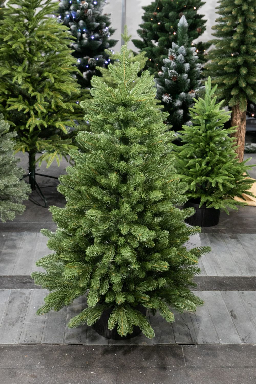 MORITZ 3D mű lucfenyő karácsonyfa cserépben - 80 cm