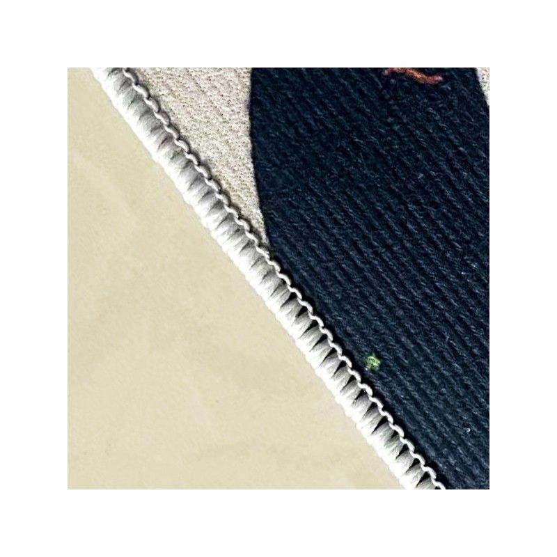 Karácsonyi mintás lábtörlő, bézs, 60×90 cm