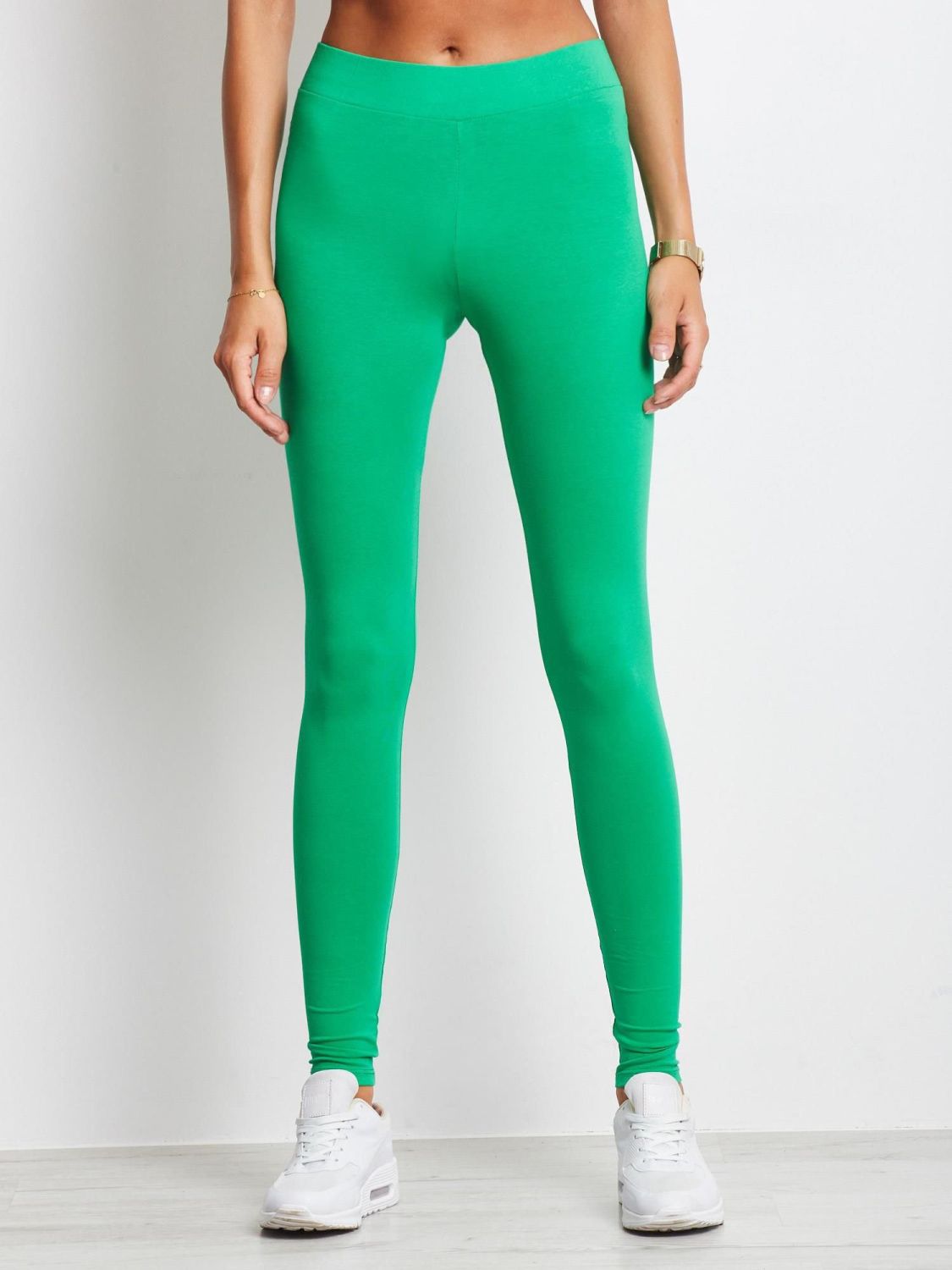 Zöld színű basic leggings