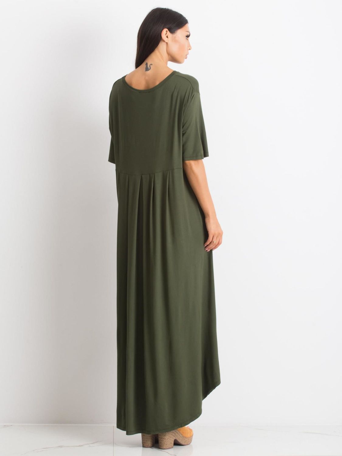 Khaki színű oversized ruha