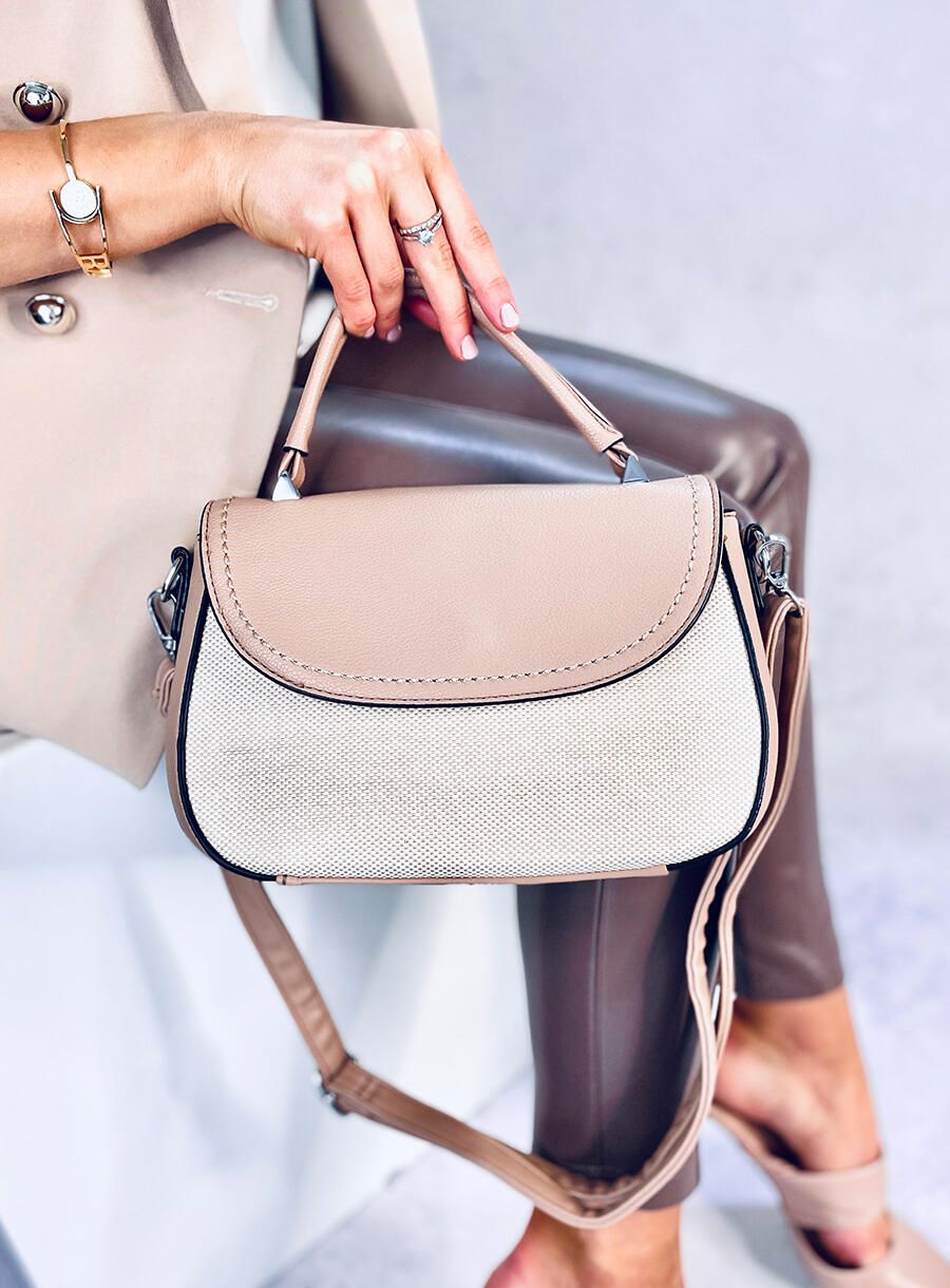 Bézs színű női kézitáska