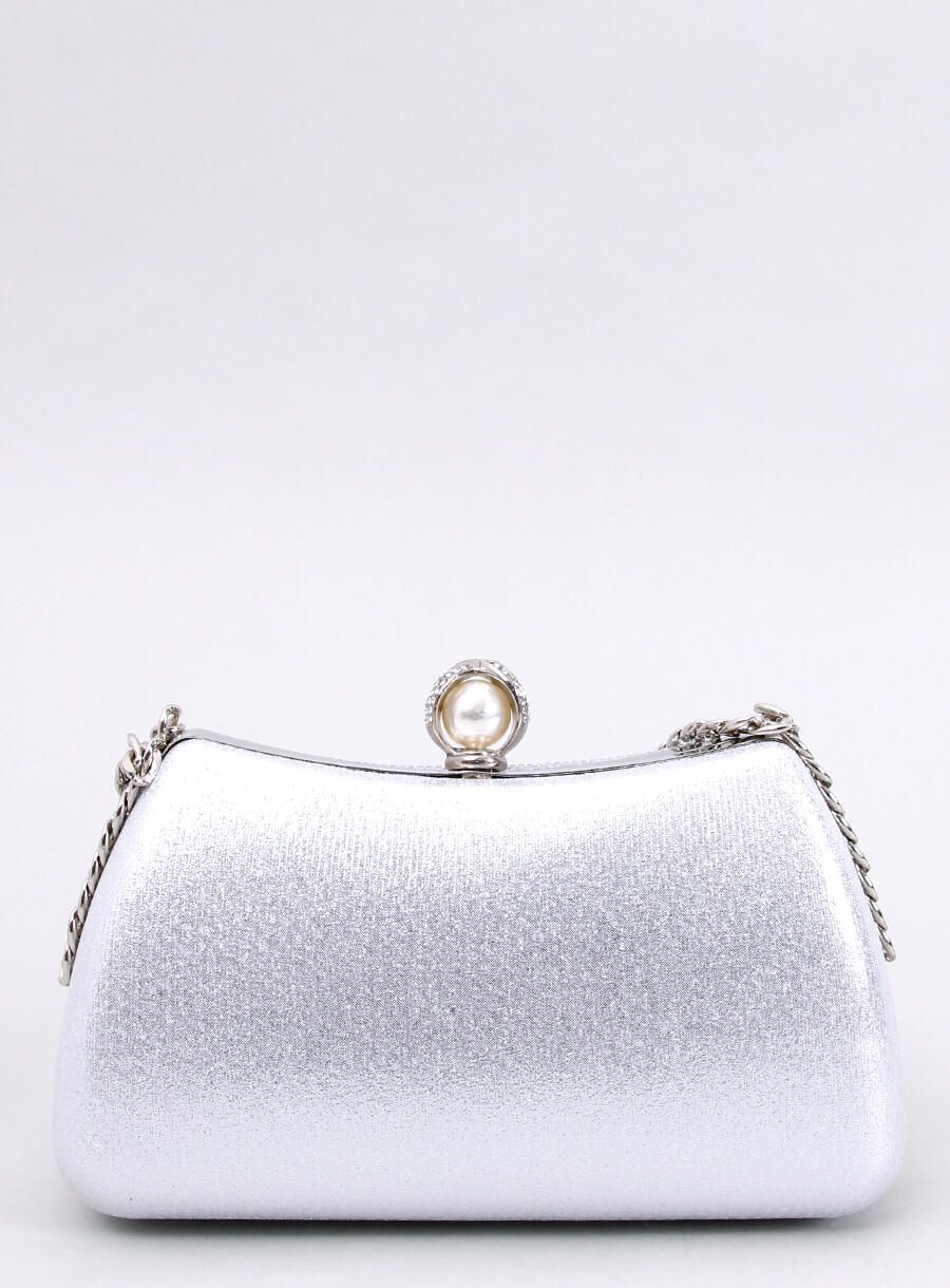 Alkalmi clutch kézitáska - ezüst színű