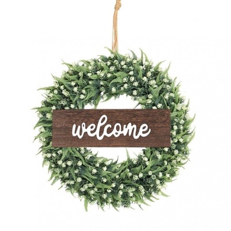 Ajtódísz - koszorú WELCOME - 40 cm