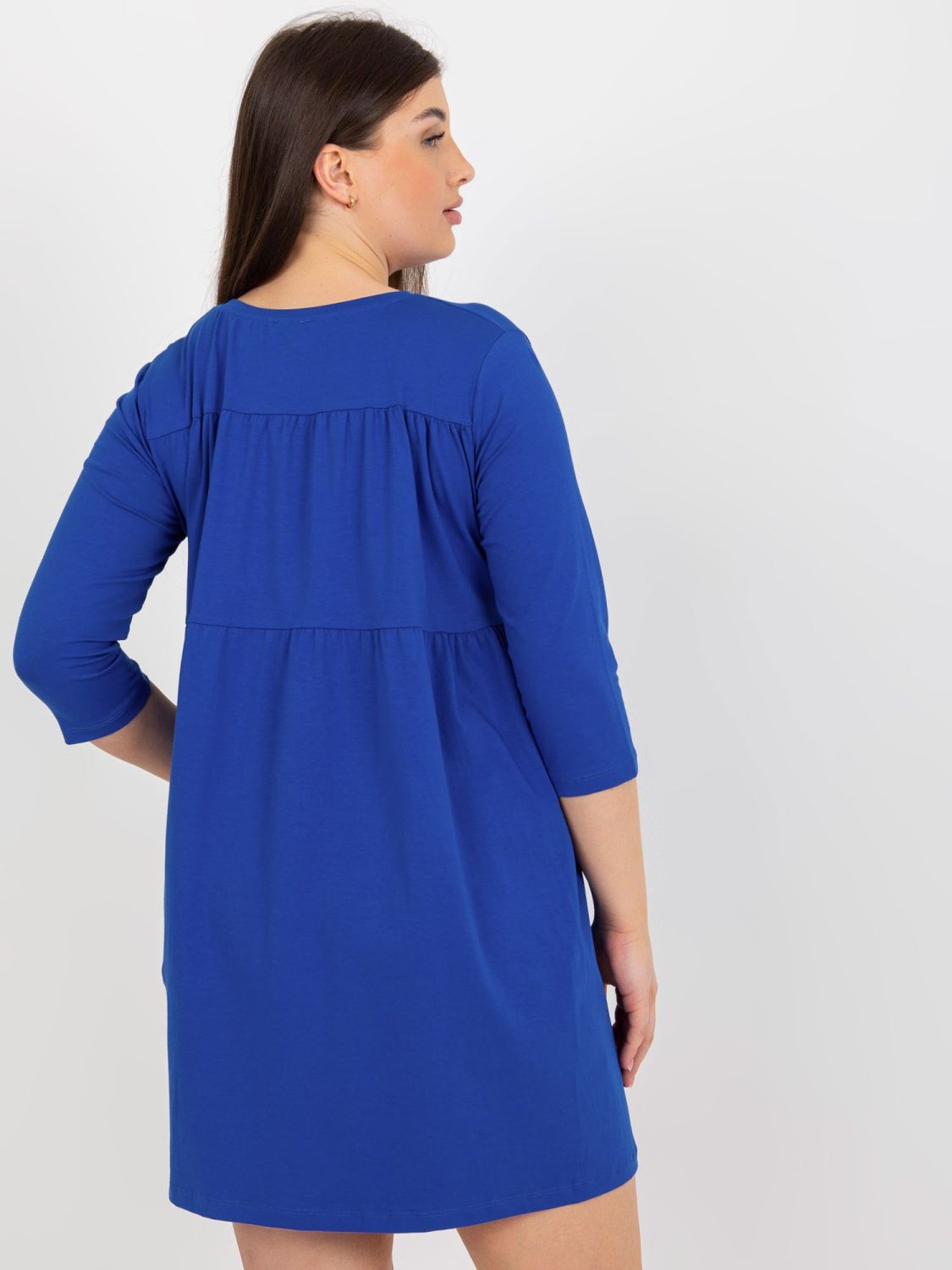 Kobaltkék színű oversize mini ruha