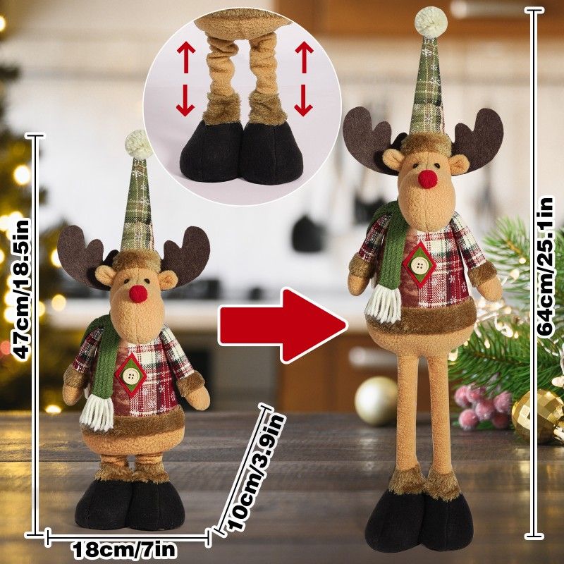 Karácsonyi plüss figura RÉNSZARVAS 62 cm