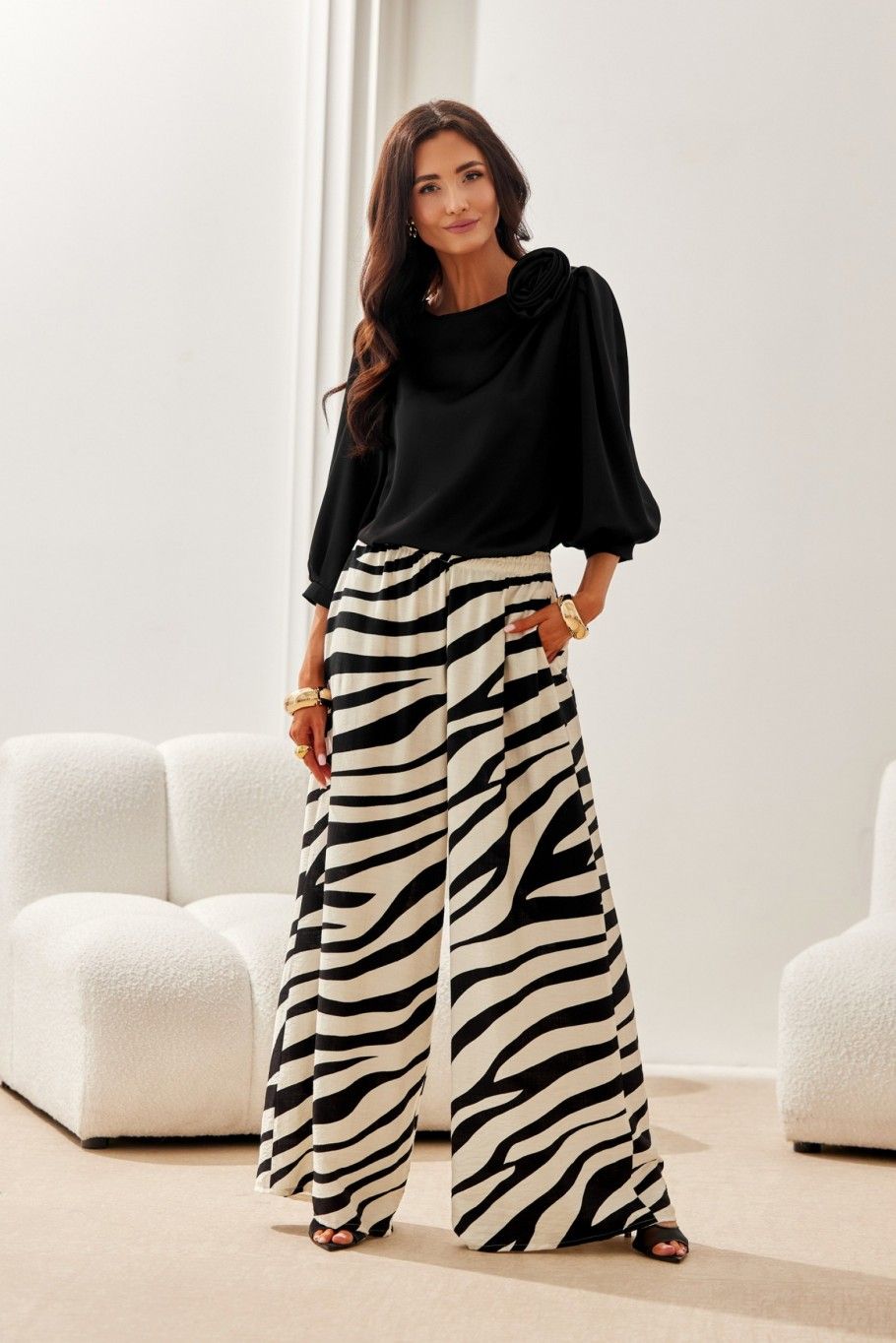 Giana fekete színű blúz