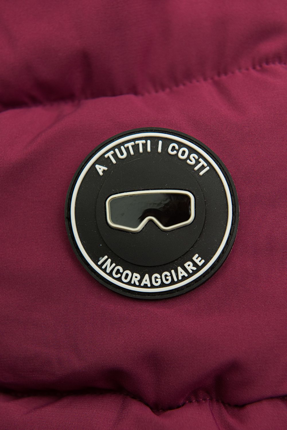 Lány téli kabát burgundi színben