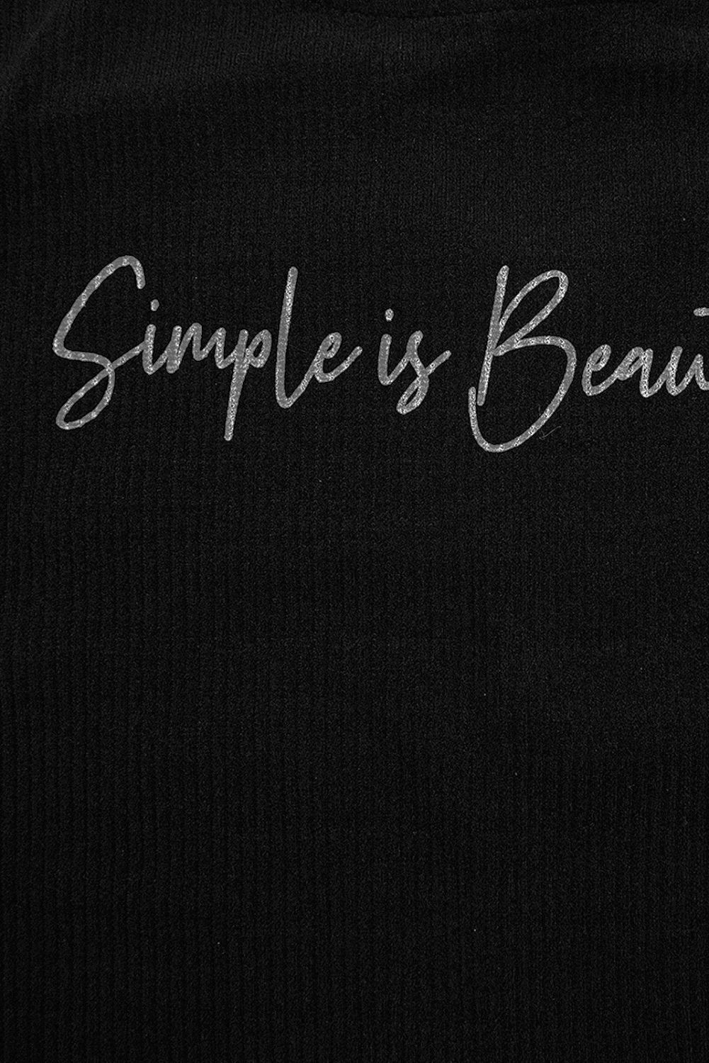 Fekete színű plus size ruha SIMPLE IS BEAUTIFUL
