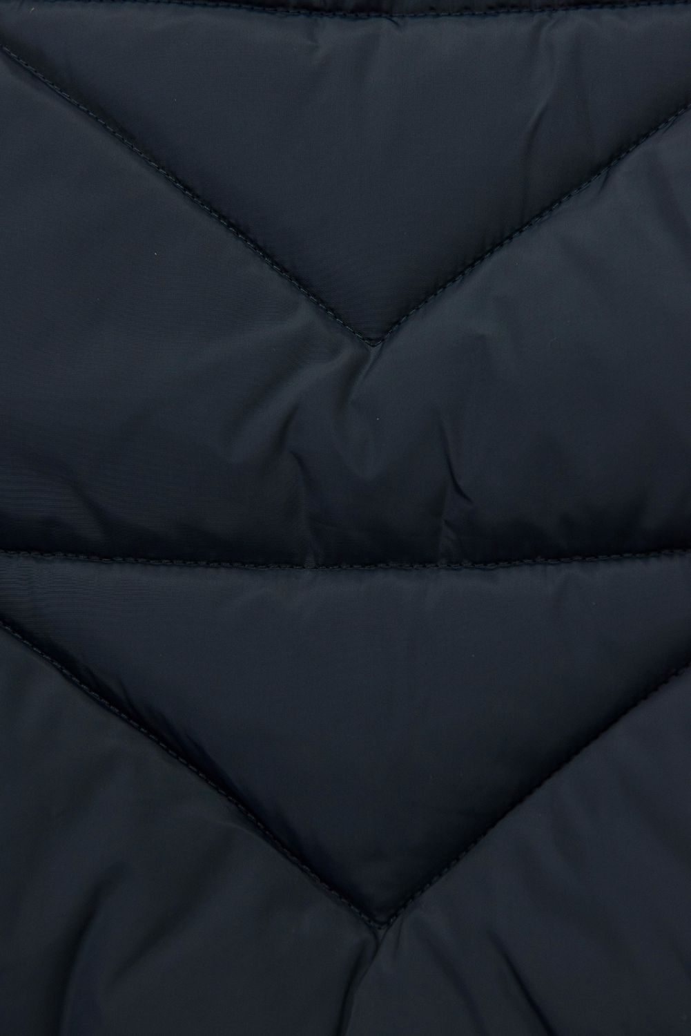 Elegáns téli kabát szőrmével -tengerészkék színű