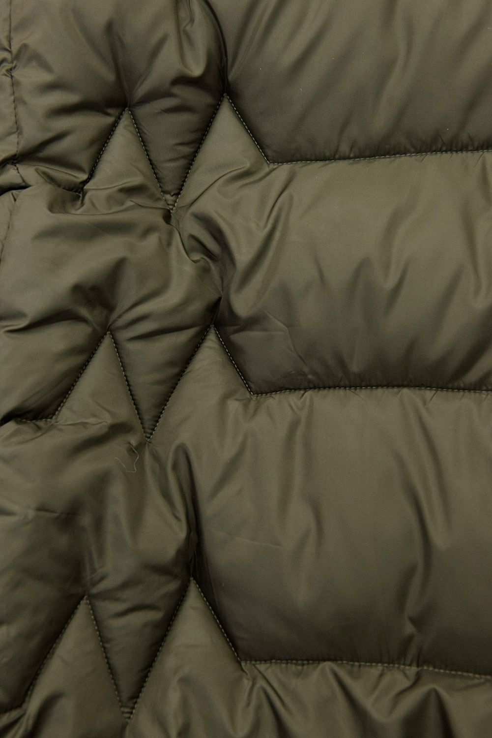 Elegáns téli kabát szőrmével - khaki színű