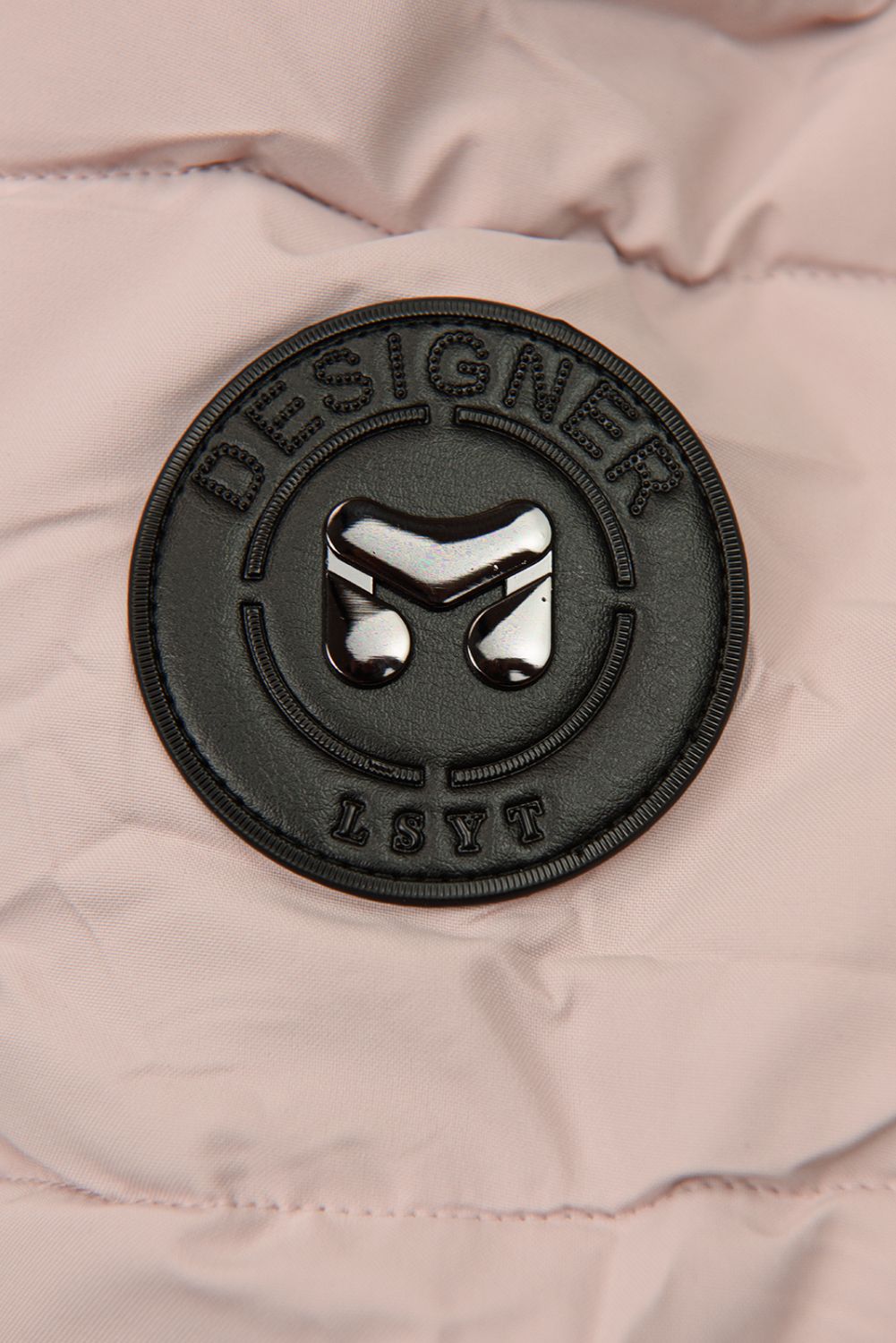DESIGN rózsaszínű meleg télikabát