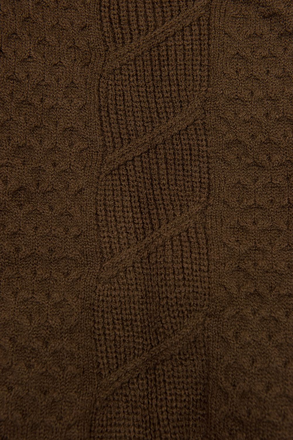 Barna színű átmeneti dzseki kötött ujjakkal