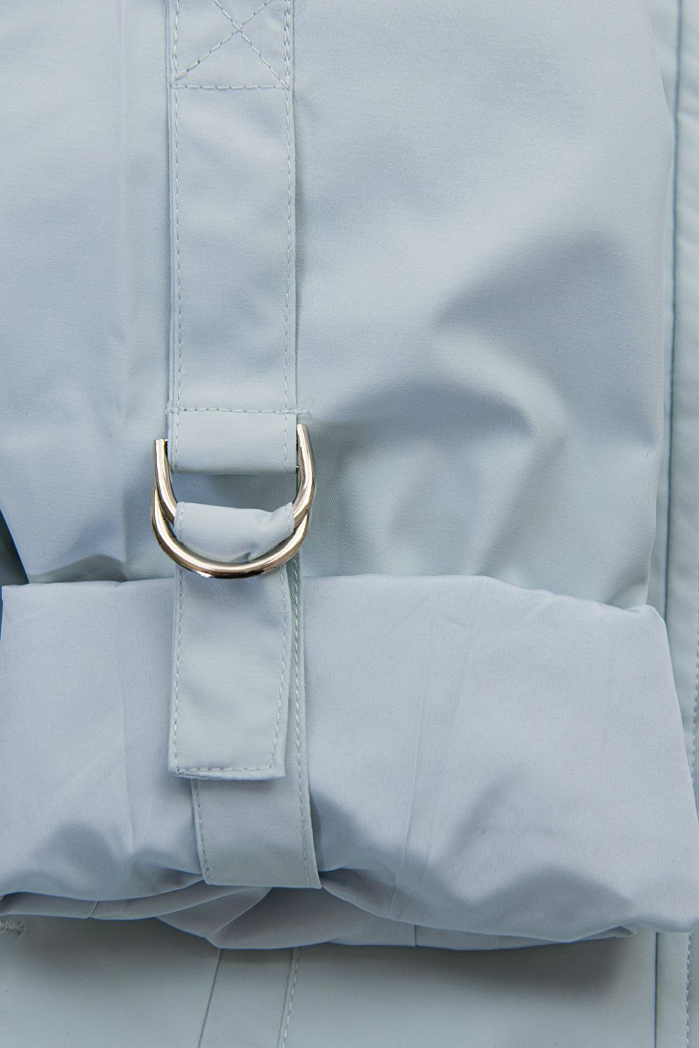 Világoskék színű parka tavaszra/őszre