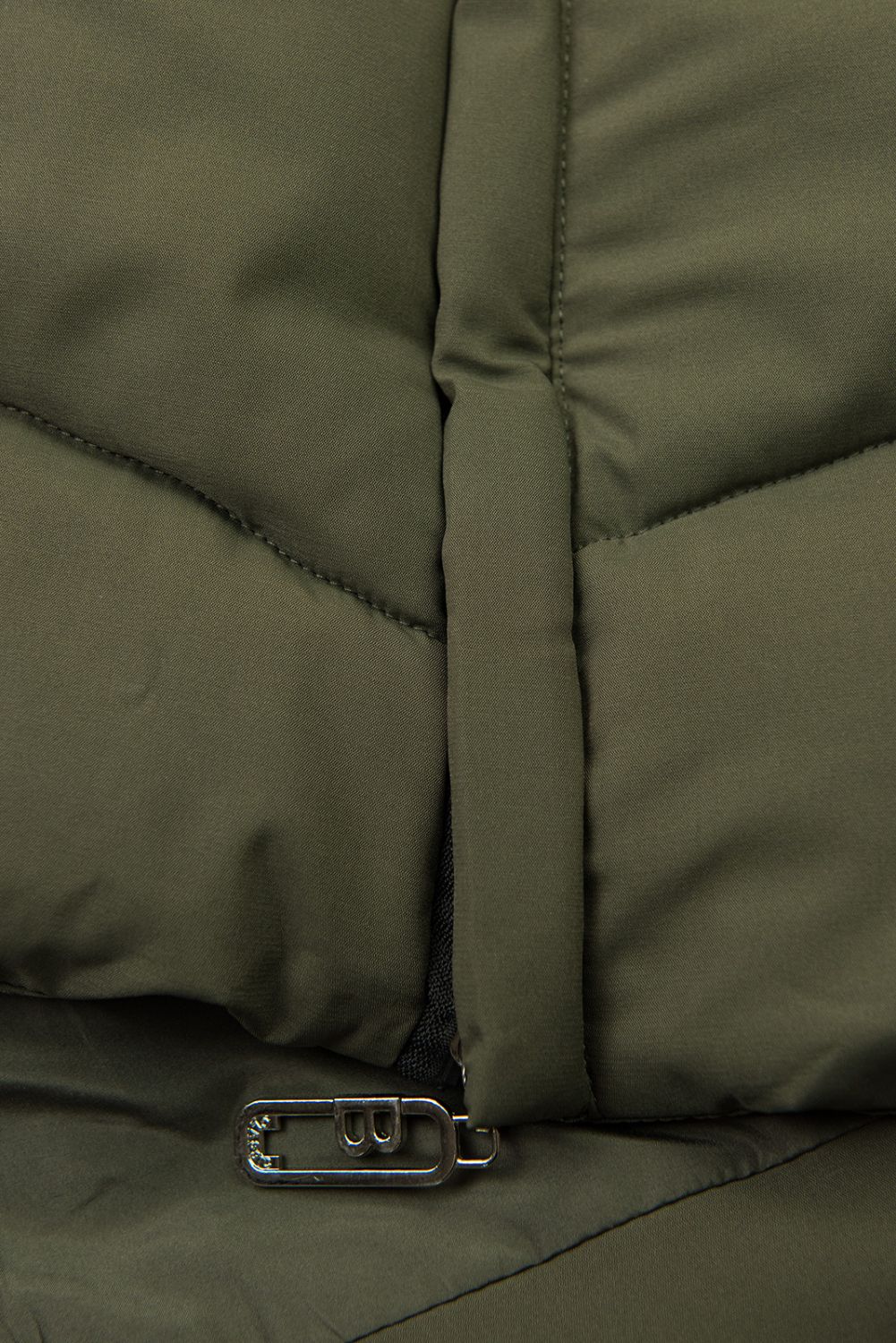 SNOW khaki színű téli kapucnis kabát