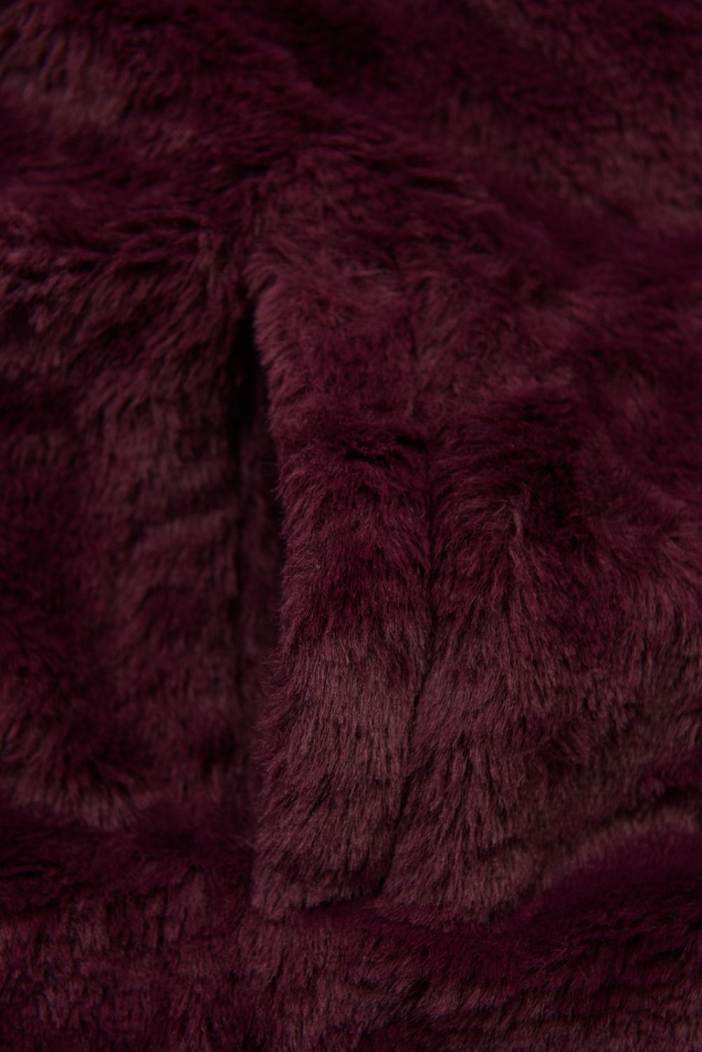 Borvörös színű kifordítható téli kabát