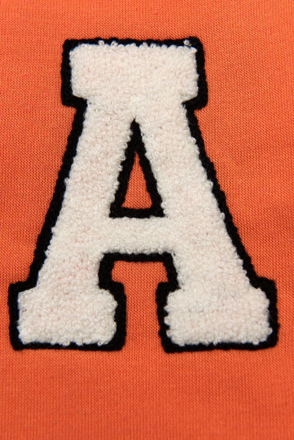 Narancssárga színű baseball felső