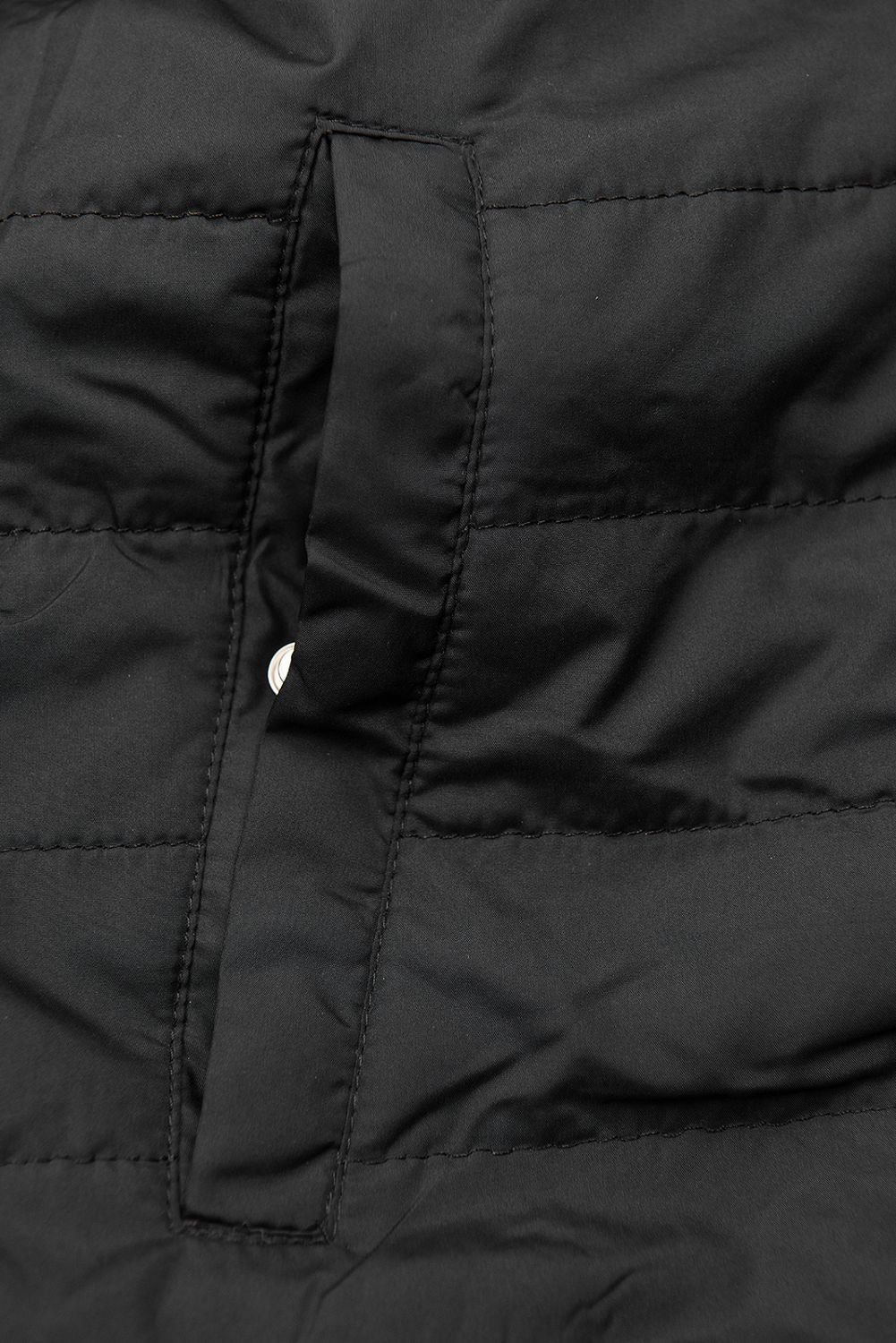 Khaki és fekete színű kifordítható átmeneti parka