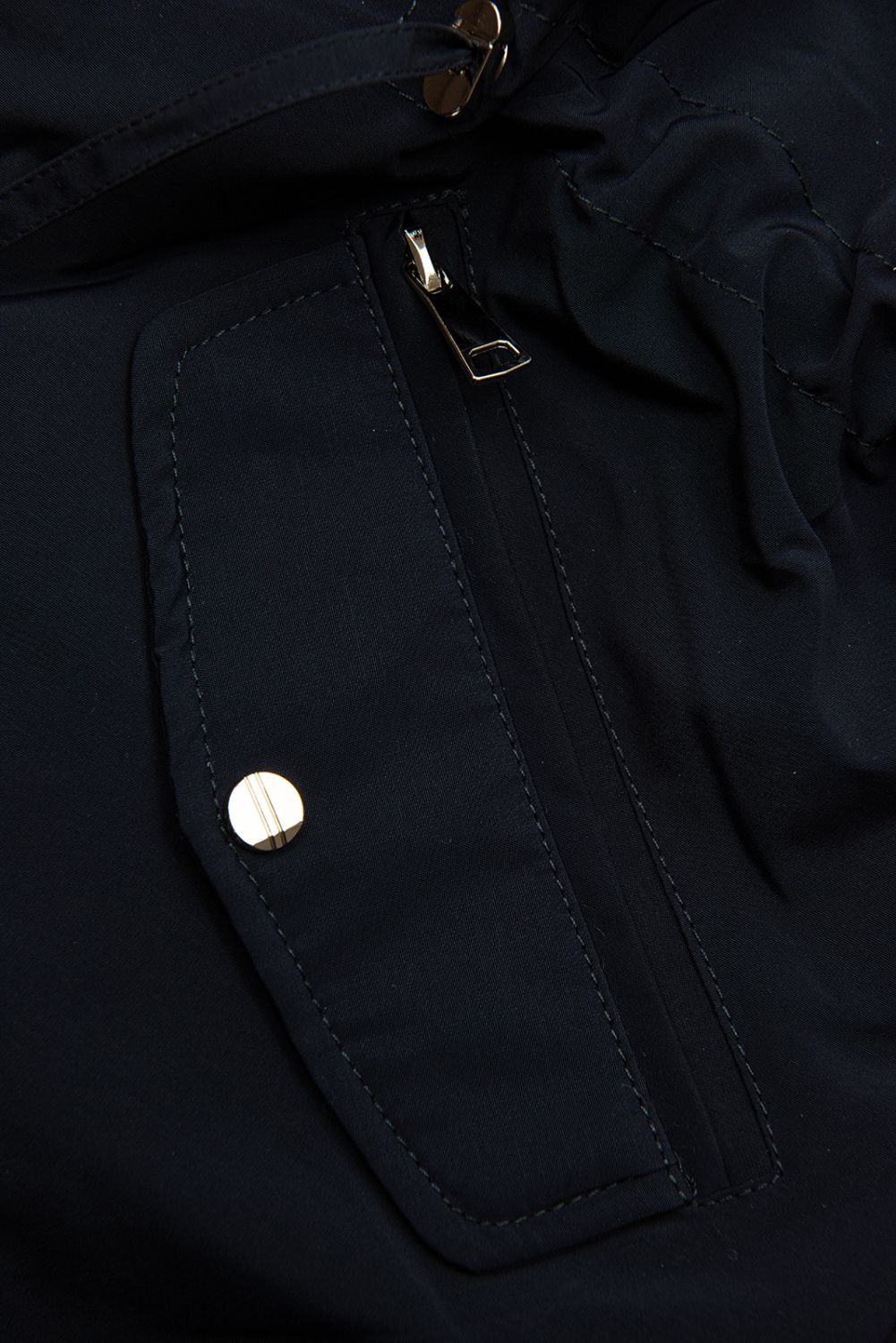 Átmeneti kifordítható parka kapucnival - kék és sárga színű