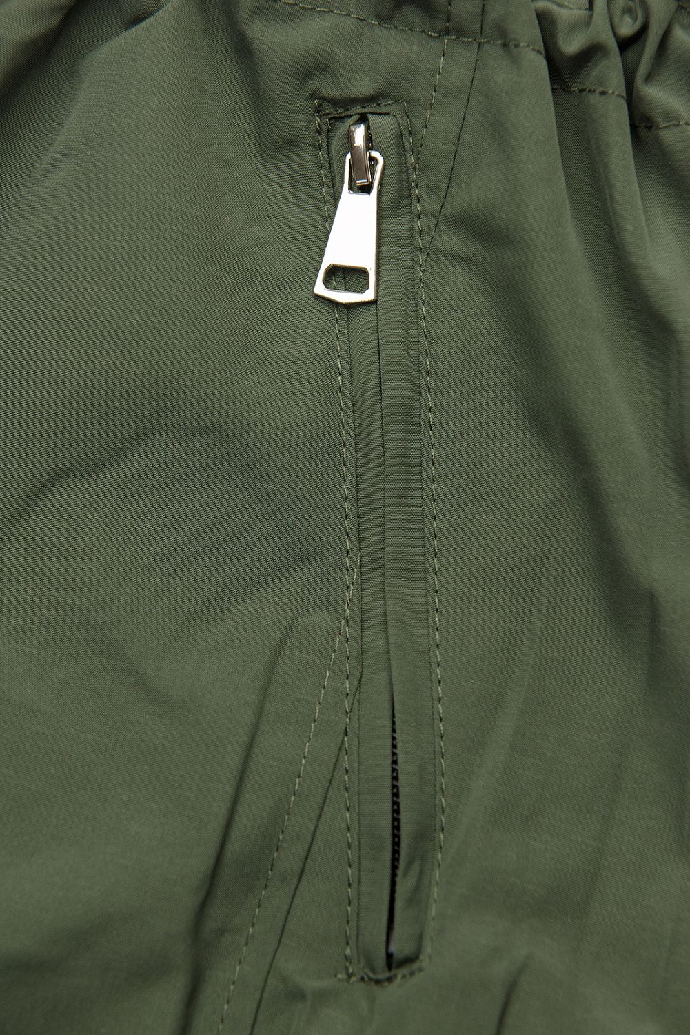 Mintás kifordítható parka - khaki és barna színű