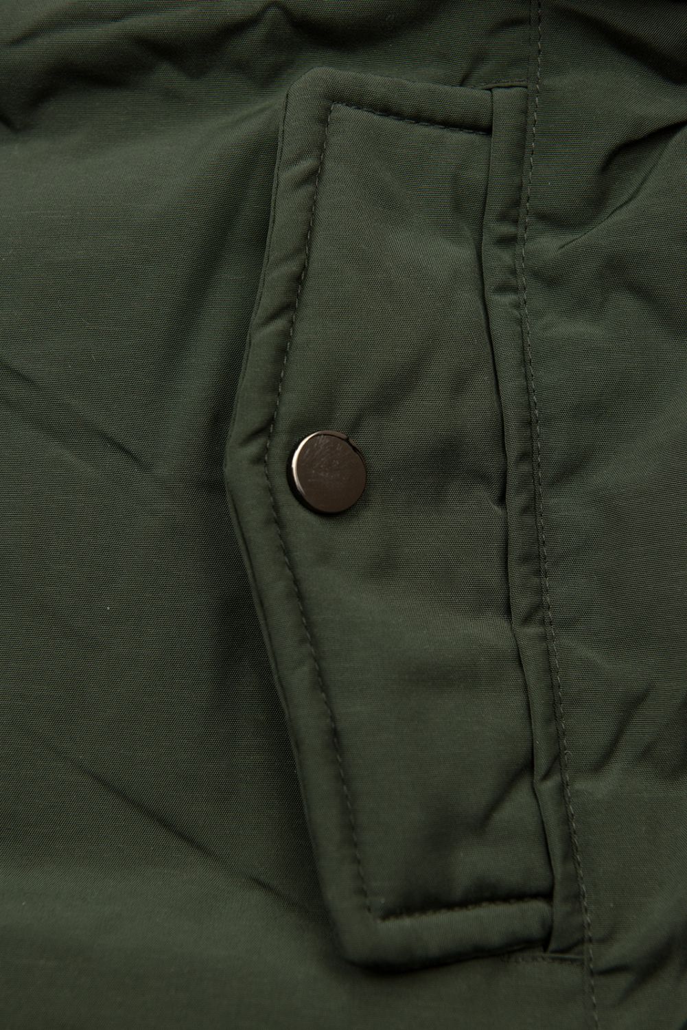 Khaki és szürke színű kifordítható téli kabát