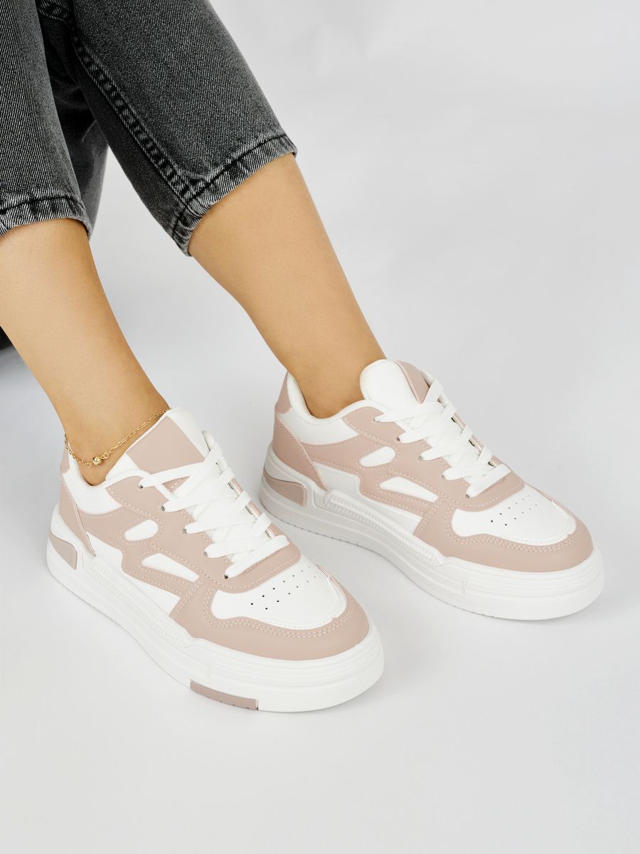 Rózsaszínű női platform sneaker