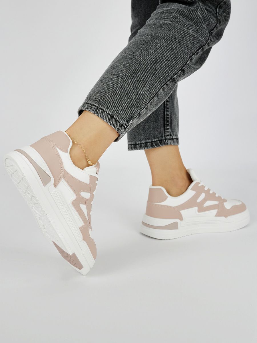 Rózsaszínű női platform sneaker
