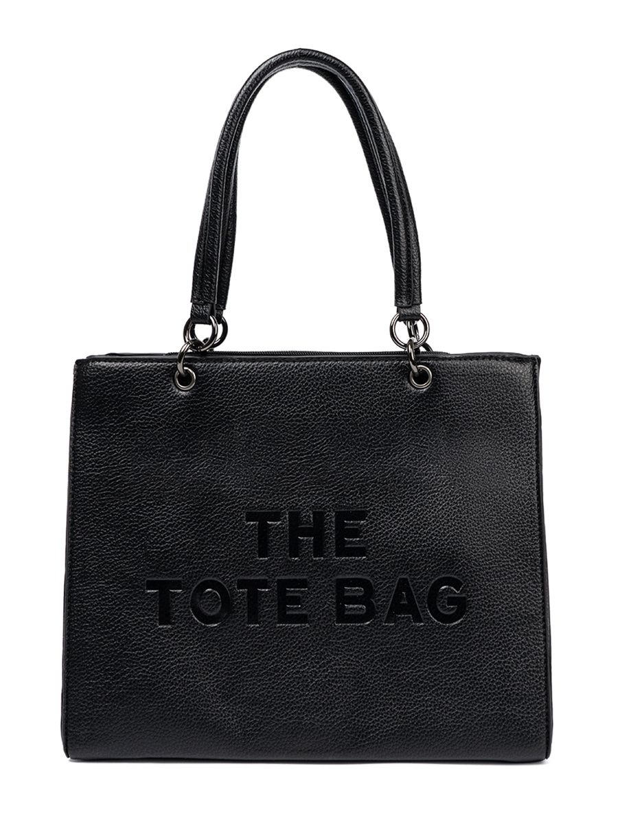 Klasszikus fekete színű shopper táska TOTE