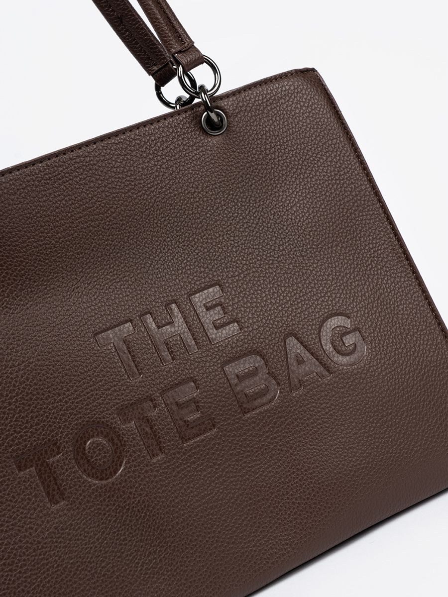 Barna színű shopper táska TOTE
