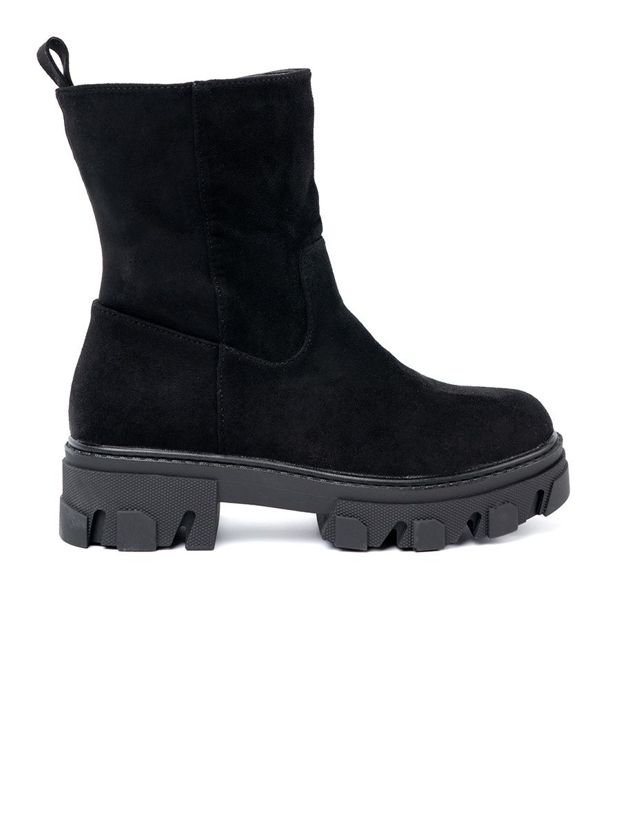 Fekete színű minimalista bokacsizma