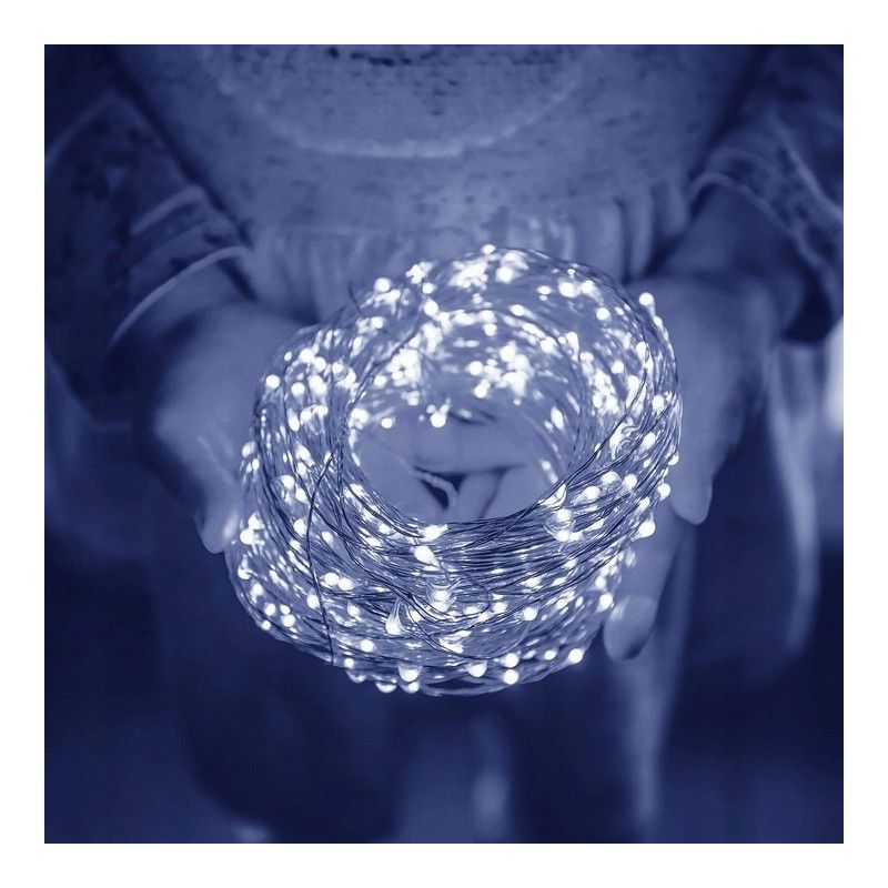 Karácsonyi fényfüzér – 200 LED, 20 m, fehér