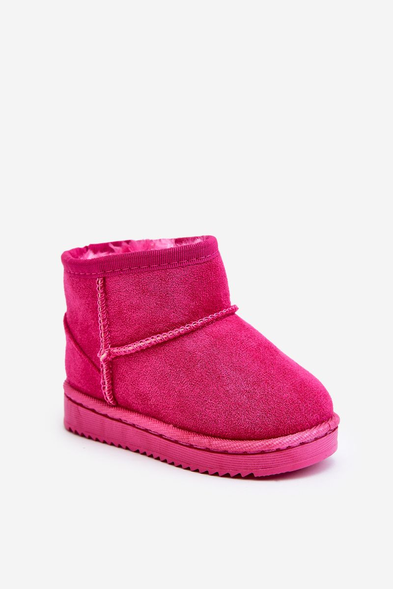 Bélelt rózsaszínű slip-on hótaposó