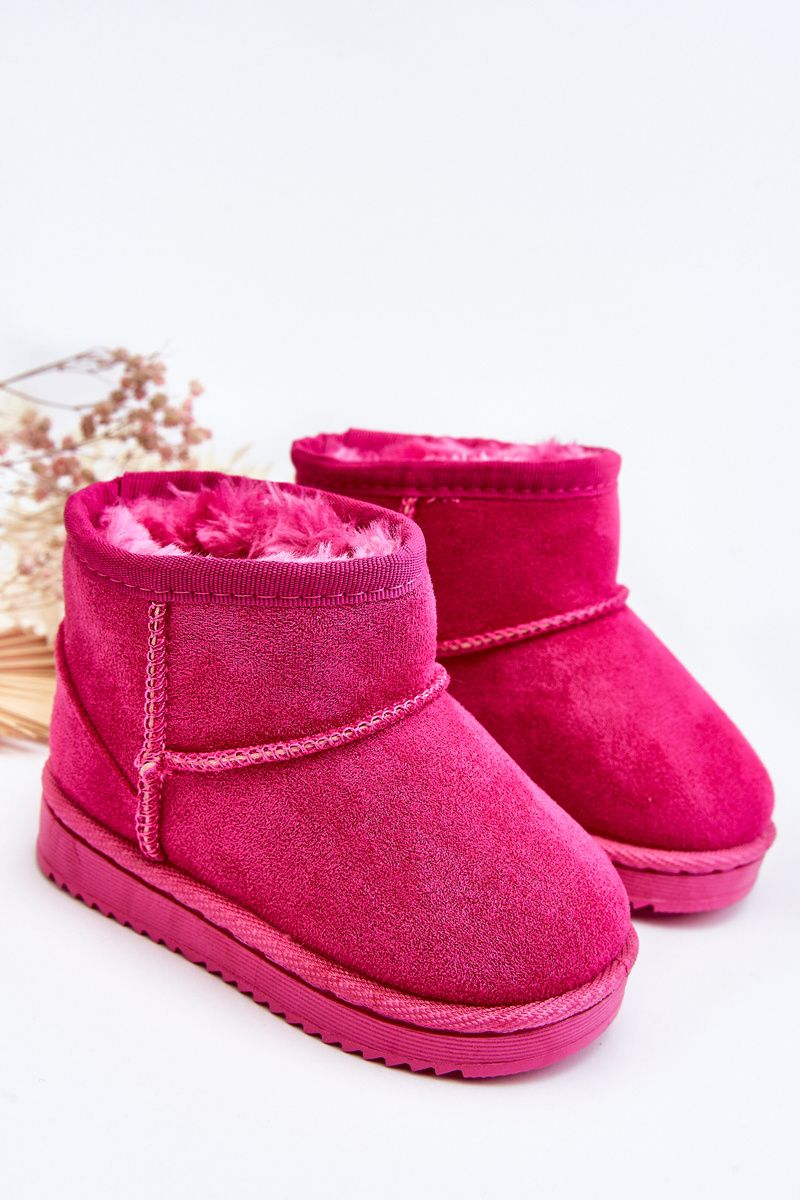Bélelt rózsaszínű slip-on hótaposó