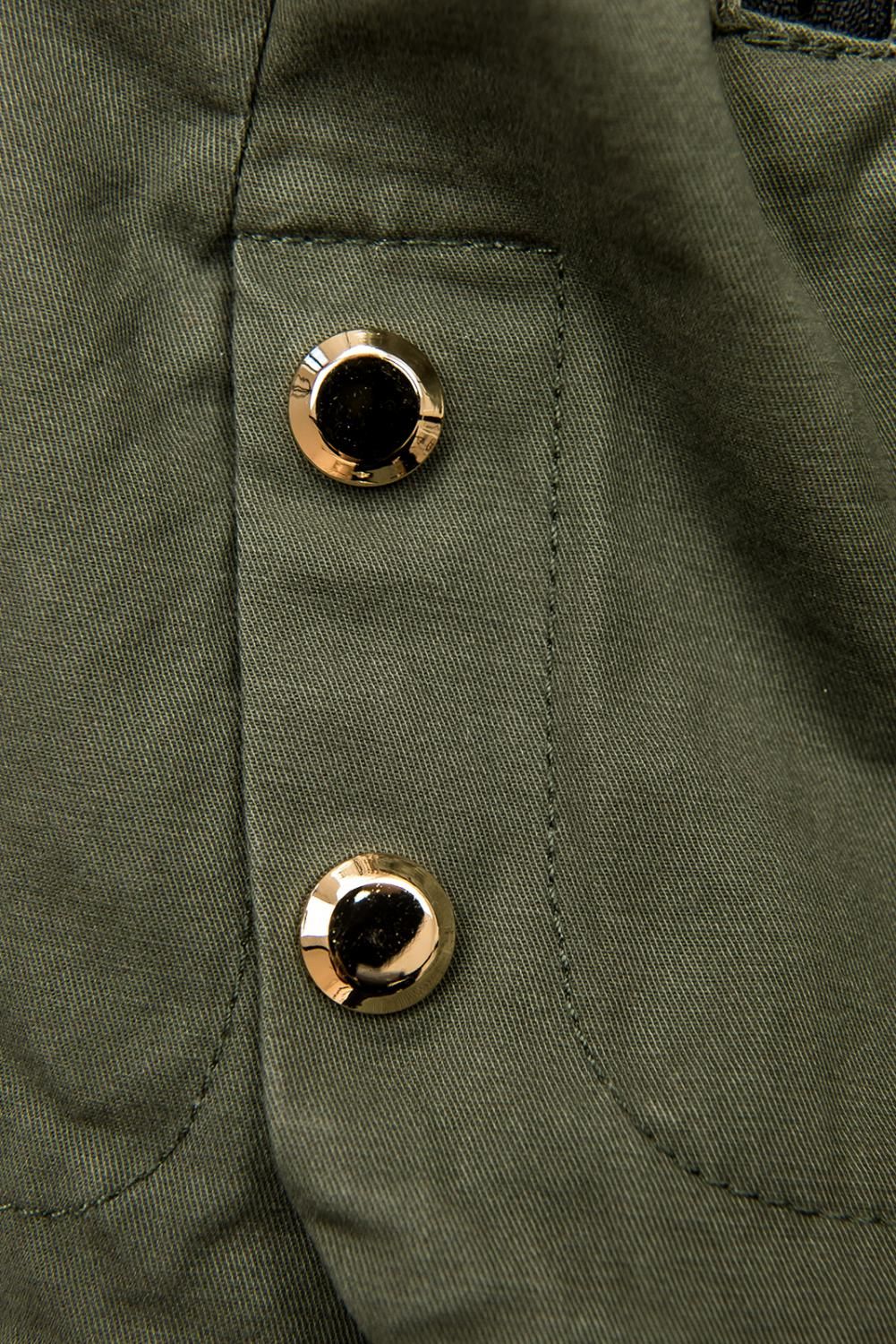 Khaki színű átmeneti parka kabát