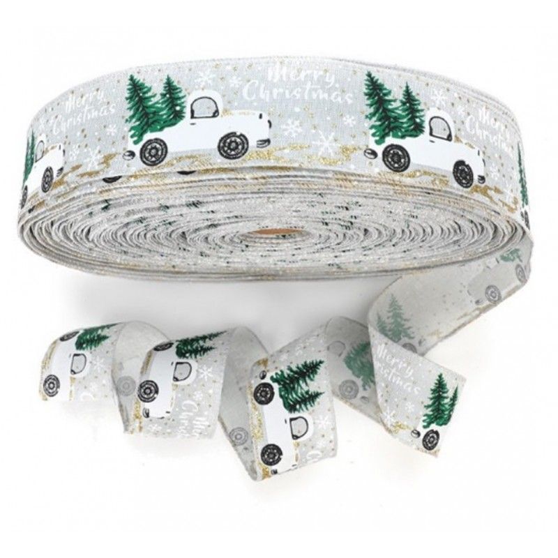 DRIVING karácsonyi szalag, 5 cm × 2 m