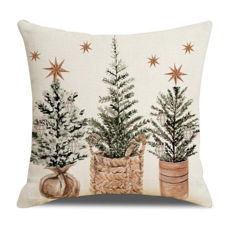 TREES karácsonyi díszpárnahuzat, 45 × 45 cm