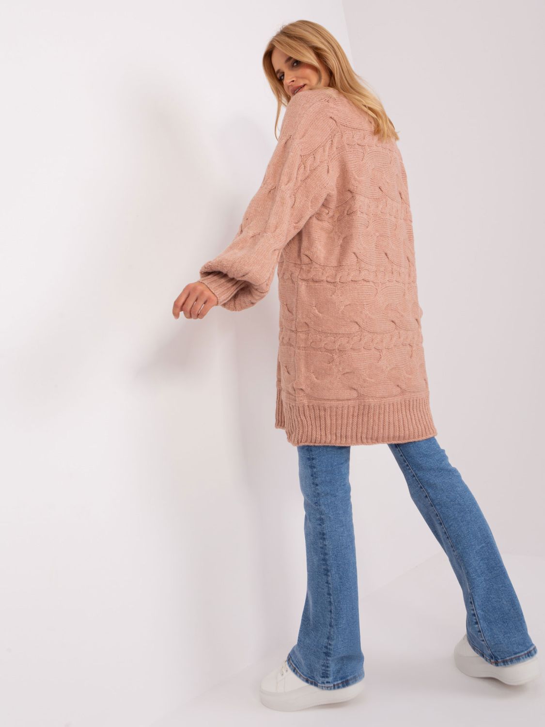 Vintage rózsaszínű oversize kötött ruha/pulóver
