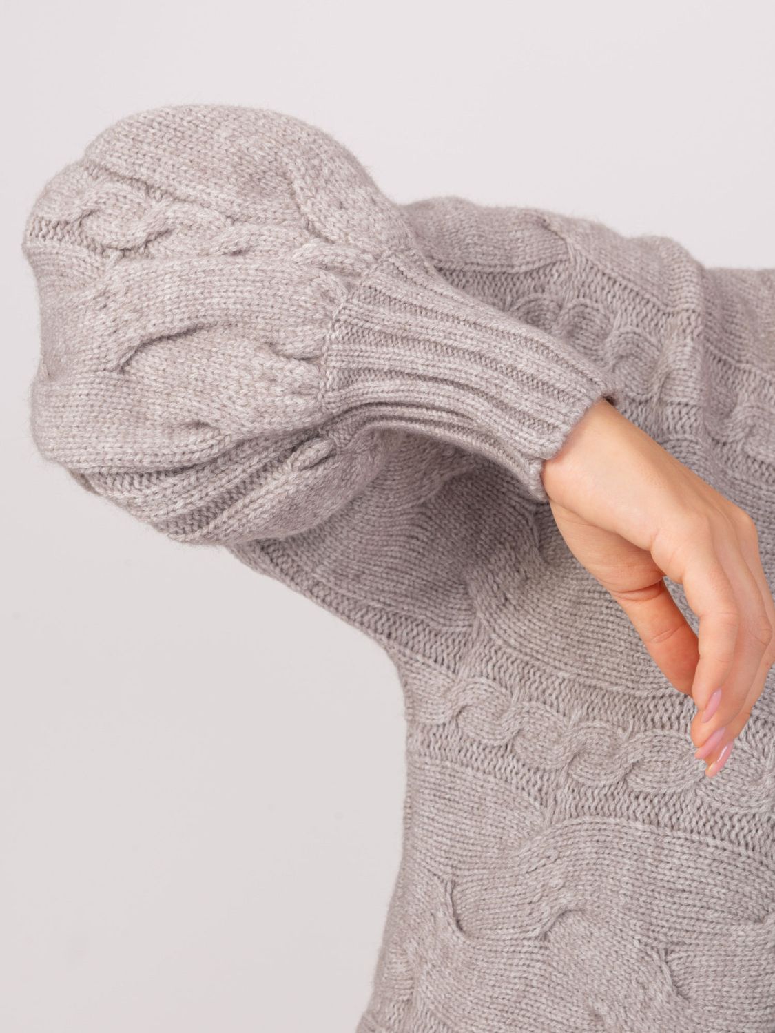 Szürke színű női oversize kötött ruha/pulóver