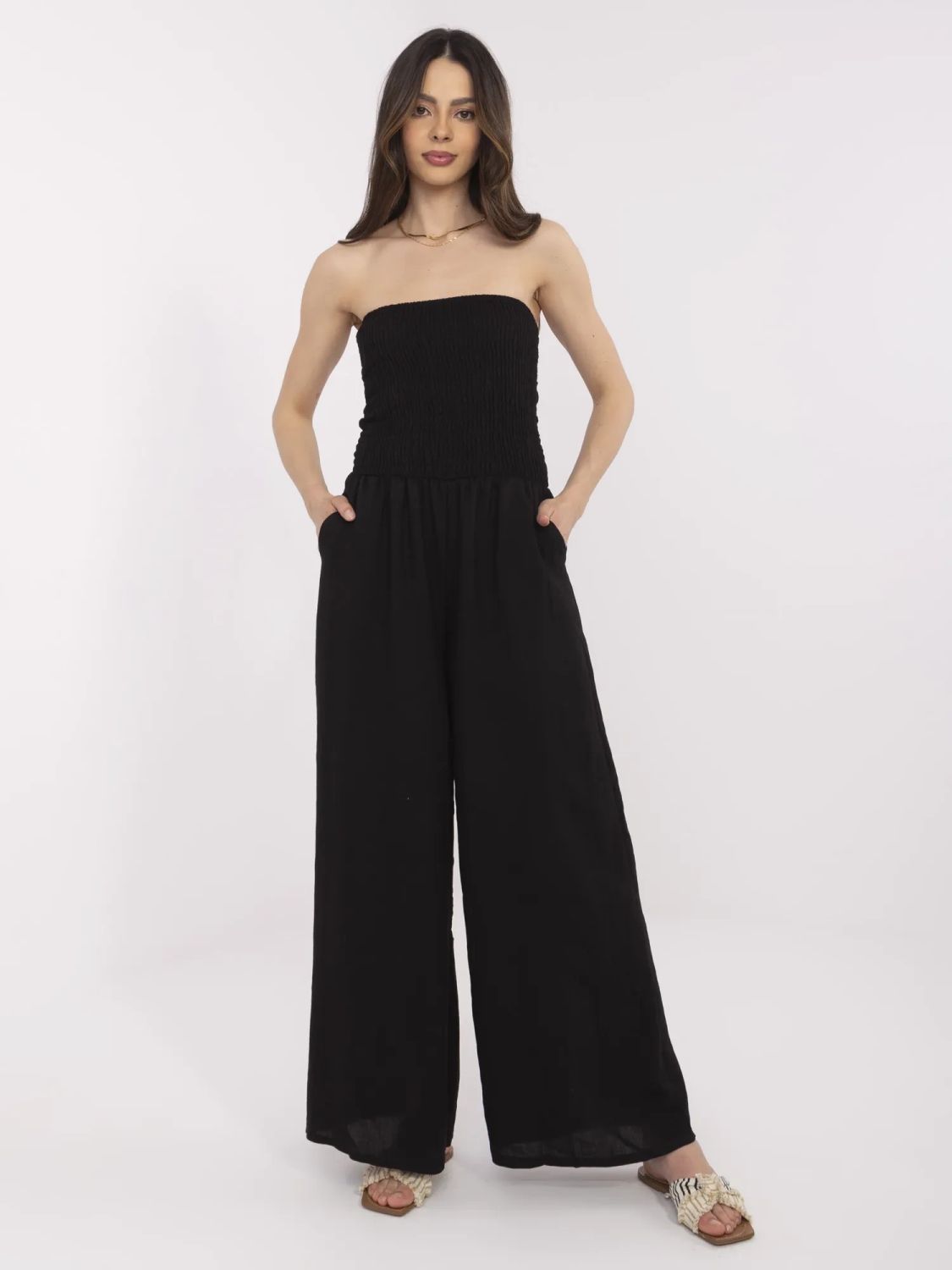 Stílusos fekete overall