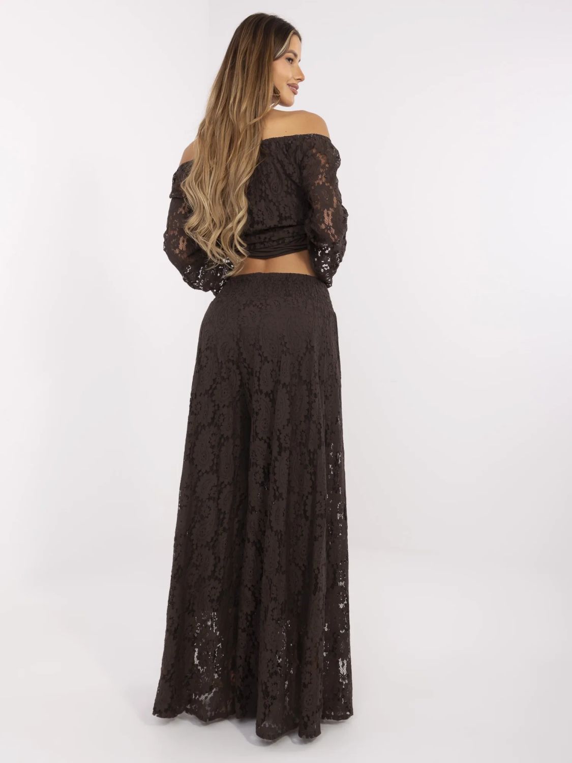 Elegáns boho nadrág csipkével