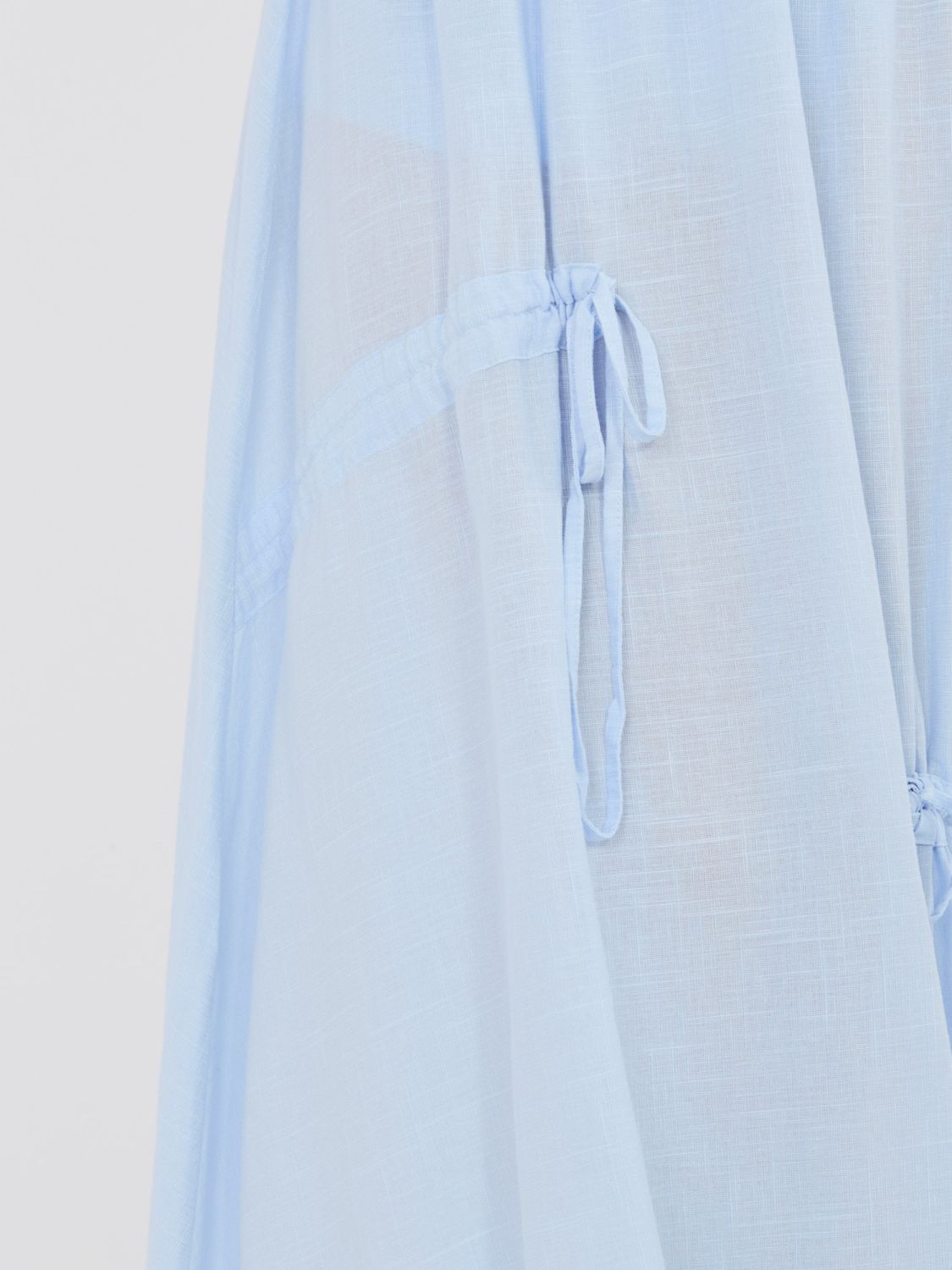 Világoskék midi szoknya megkötővel