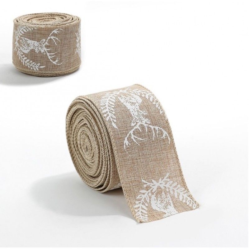 NATURE karácsonyi szalag, 5 cm × 2 m